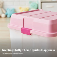Lidded Stackable Box Cute Character Print Large Lidded Container With Lid