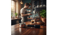 Food Grade Stainless Steel 51mm Bottomless Portafilter Easy to Clean 51mm 3-Ear Coffee Handle Ergonomic Grip Naked Portafilter Detachable Design for Baristas, Cafe
