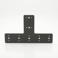 Flat T Bracket Structural T-Bracket Mending Plate with Predrilled Holes Heavy-Duty Powder-Coated for Builders, Timber Framing