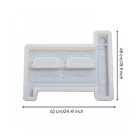 Flower Bed Border Form Reusable Lawn Border Form Easy Release Cement Border Form for Gardeners, Park, Yard, Walkway