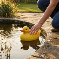 Floating Duck Ornament Waterproof Floating Duck Sculpture Lightweight for Basins