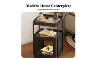 Illuminated End Table 2-in-1 Design Home Furnishing Space-Saving for Living Room