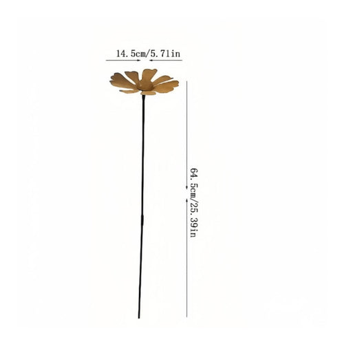 Daisy Garden Stake Nature-Inspired Metal Flower Stake Easy to Insert