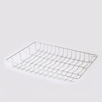 Wall Mounted Rack and Stainless Steel Dish Rack with Drain Basket, Space Saving Kitchen Storage with Fruit and Slicing Board Holder Case