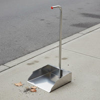 Stainless Steel Dustpan Detachable Handle Dustpan Heavy Duty Metal for Cleaners, Janitors
