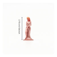 1/64 Female Figurine Shiny Luster Standing Girl Model High Slit