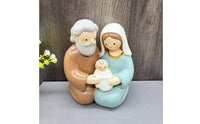 Holy Family Figurine Compact Holy Family Statue Matte Finish for Home