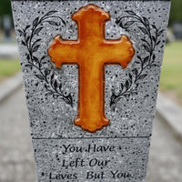 Grave Flower Vase Live and Artificial Flowers Resin Cemetery Vase