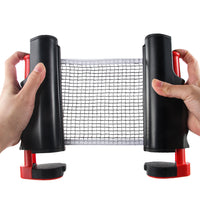 Adjustable Portable Table Tennis Net Set with Retractable Frame
