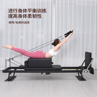 Foldable Pilates Reformer Bed with Latex Springs, Extended Frame