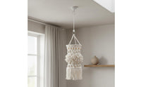 Nordic Inspired Macrame Lamp Shade Handmade Macrame Lampshade Handwoven Bohemian Hanging Lamp Shade Decorative Accent for Bedroom, Cafe