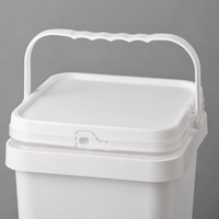 Storage Container, Pet Food, Airtight Container, PP-made, Square Bucket, With Lid, Dried Food, Food Grade
