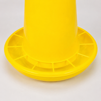 Poultry Feeder Bucket Yellow Chicken Feeder for Chicks, Duck, Quail, Hen, Smallholding