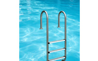 Three-Step Pool Ladder Stainless Steel Pool Entry Ladder Anti-Slip for Contractors, in-Ground Pools, Spas