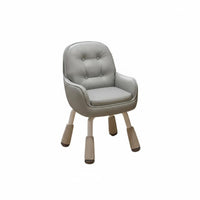 Armless wheeled Chair Comfortable Vanity Stool Space Saving for Bedroom, Students