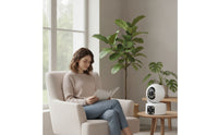 Easy Setup Home Security Camera Motion Detection Indoor Security Camera Night-Vision Smart for Families, Parents, Living Room, Nursery, Entryway