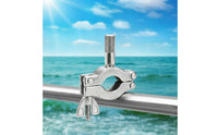 Fishing Rod Bracket with tube Clamp Stainless Steel Fishing Rod Holder with Tube Fastener Easy to Install Hardware for Anglers