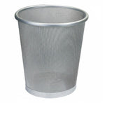 Wire Mesh Trash Can Open Top Mesh Wastebasket Rolled Rim