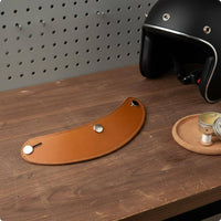 Three Snap Helmet Visor Stitched Border Snap-Fastened Visor Brim Curved