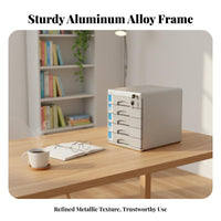 Locking Desktop document Organizer standard paper size Size Compatible Document Storage for Workspace