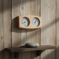 Sauna Thermometer Hygrometer Accurate Reading Wood Sauna Gauge Clear Display Measurement Tool for Spa