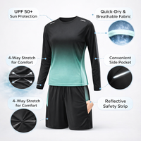 Swimsuits for Women with Quick-Dry Material for Water Sports and Outdoor Activities, Two-Piece Swimming Costume with Built-in Chest Support