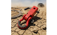 Tow Hitch Arm with Shackle Heavy-Duty Hitch Tow Connection with Shackle Unpaved for Drivers, Towing, Recovery, Trail