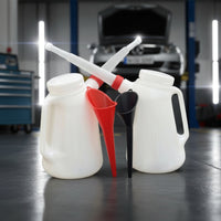 2 Pieces 5L Oil Measuring Jug Plastic 5 L Oil Jug Leak-Proof Seal for Workshop