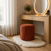 Woven Ottoman Stool Easy to Assemble Round Woven Stool Decorative