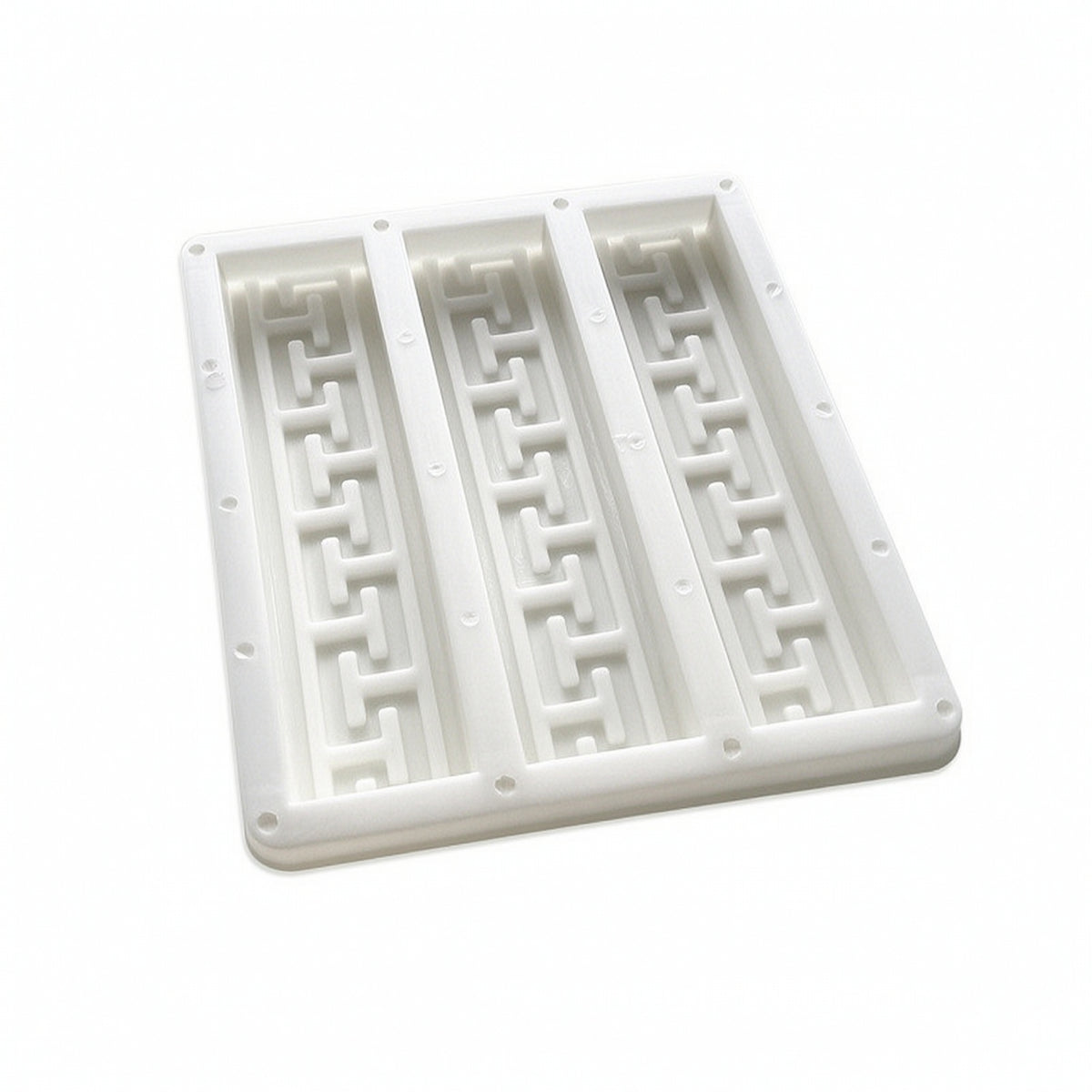 Paving Mold with Raised Pattern Pattern Antique-Style Concrete Floor Tile Mold Rectangular Geometric for Homeowners, Patios