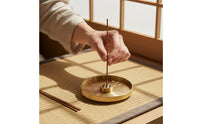 Multi-Functional 9 Hole Incense Stick Holder Detachable Design Brass Incense Plate Engraved Pattern Home Fragrance Accessory for Meditation Practitioners, Mindfulness Practice Enthusiasts, Tea Room, Spa