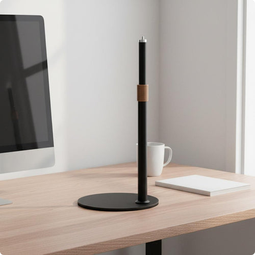 Circular Light with Stand Sturdy Tabletop Phone Holder for Content Creators