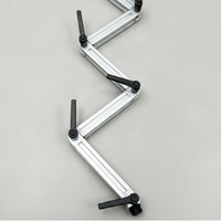 5 Pieces Adjustable Bracket with Locking Lever Lockable Connector Arm Extruded Hardware for Prototyping, Workshops