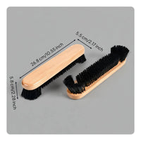 Billiard Table Brush Set Wood Handle Pool Table Brush Set Low-Shedding Bristles Billiard Cleaner Kit for Game Room, Bar