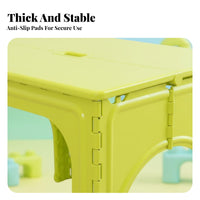 Foldable Desk and Chair Portable with Handle children's Furniture Space-Saving
