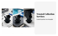 Pool Hose Swivel Flared Base Cylindrical Cleaner Connector Part