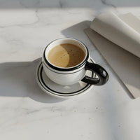 Classic Cup Set 200 Ml Bone China Cup and Saucer Decorative Tableware for Home