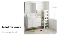Slim Rolling Organizer Transparent Drawers Drawer single-tier No Installation Required