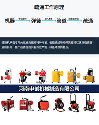 Electric Drain Cleaning Machine for Toilet Clogs