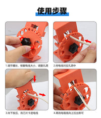 Adjustable Manual Cable Stripper with Rubber Coating