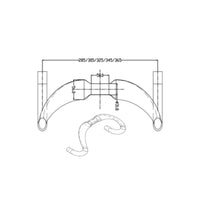 0-Degree Track Bike Handlebar Glossy Carbon Fiber Drop Handlebar Lightweight