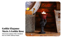 Halloween Candle Holder with Bloom