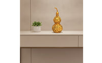 Brass Gourd Auspicious Brass Gourd Statue Hollow Tabletop Decor for Entryway