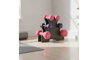 Three-Tier Dumbbell Rack Space-Saving Dumbbell Rack Stand Low-Profile for Workout Room