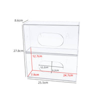 2 Pieces Wall Mounted Storage Box Hanging Keyholes