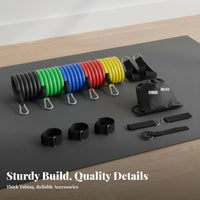 11 Pieces 11 Piece Resistance Tube Set Portable Home Gym Resistance Bands Set