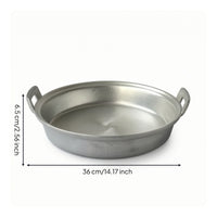 Pan with Two Side Handles Uncoated Pan with Side Handles Cookware for Frying