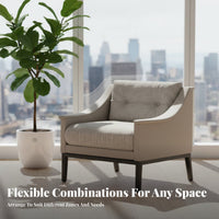 Upholstered Tub Restchair Modern Design Upholstered Perusing Chair Wrap-Around Rearrest Easy Assembly for Business Owners