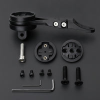 Bike Computer Extension Mount Lightweight Front-Facing Mount with Adapters Compatible Computer Holder with Adapter for Gravel Riding