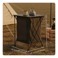 Foldable Camping Cabinet Multi-Functional Folding Camping Storage Cabinet